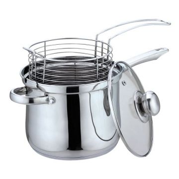 Friteuza Bohmann BH1667FR, Capacitate 3.4L, 18x15cm, Inox