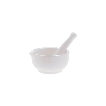 Mojar cu pistil din porțelan Maxwell & Williams Basic, alb