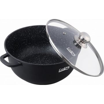 Oala aluminiu turnat + capac 40x17.5 cm 18.5 l dark line cooking by Heinner