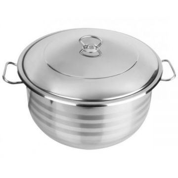 Oala cu capac GRAND ZLN-7321, Inox, 20cm, Capacitate 2.3L