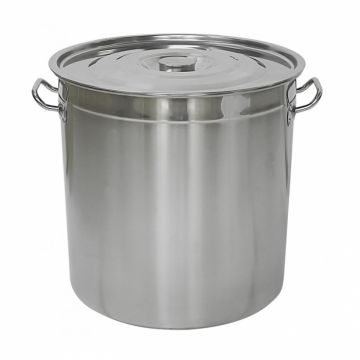 Oala cu capac Rosberg R51211A30, otel inoxidabil, 24.5L, 32cmx31cmx0.7mm