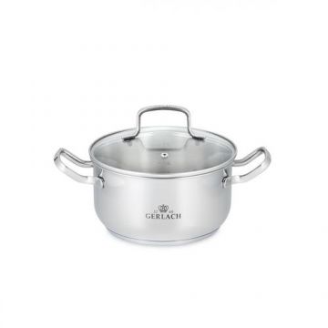 Oala Gerlach SIMPLE, 2.5 L (Argintiu)