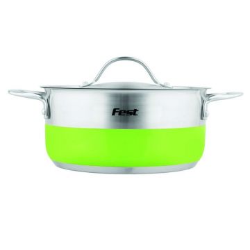 Oala inox cu capac Fest Cook&Fun 20 cm