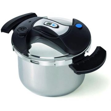 Oala sub presiune Smile MGS-07, 7 l, otel inoxidabil, timer, sistem triplu de siguranta, inductie