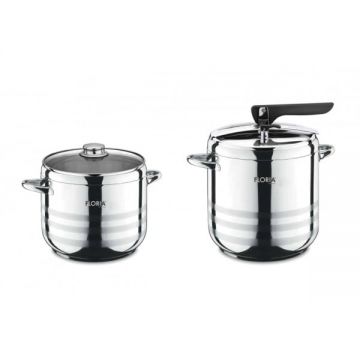 Pachet Oala sub presiune FLORIA ZLN-0676 5L 7L, Inox