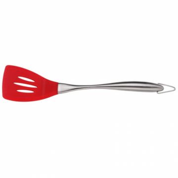 Paleta perforata din silicon cu maner din inox Bohmann BH02-601, Rosie