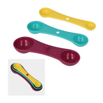 Set 3 măsurători colorate Metaltex Spoons