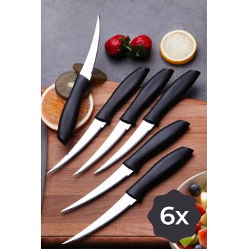 Set cutite, Fremont, 964FRM3504, Otel, Negru/Argintiu