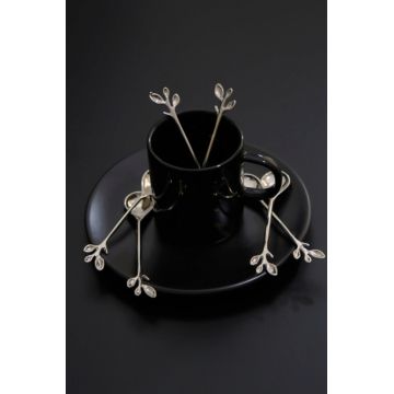 Set lingurite pentru ceai / cafea, Hermia, 283PLN1608, Argintiu