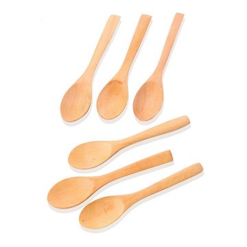 Set lingurite pentru ceai / cafea, Rowe, 196RWE5604, Lemn de fag, Multicolor