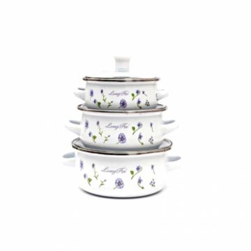 Set oale emailate 6 piese, Bohmann OLE6, 12 14 16cm