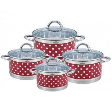 Set oale inox, Model Buline, 8 piese, Bohmann BH7626-08, 2.6L, 3.6L, 4.7L, 6.1L