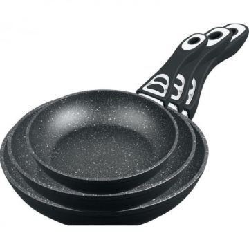 Set tigai marmorate, 3 piese, Bohmann BH9511-3, Fara capac, 20x4 28x4.8 28x5.5 cm, Grosime 4mm