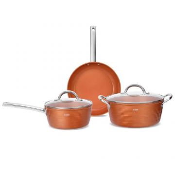 Set vase antiaderente din aluminiu turnat sub presiune Zass Gourmet ZG-ZCS 04