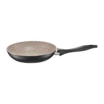 Tigaie Arras, Ambition, 24 cm, invelis Qualum Basic Stone, aluminiu, negru/maro