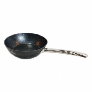 Tigaie cu capac Bohmann BH1108-24MRB, aluminiu forjat, interior marmorat, 24x7cm