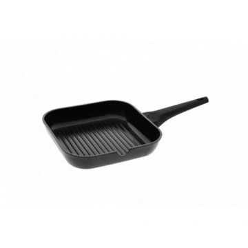 Tigaie grill Gerlach, 28 cm, Aluminiu, Negru