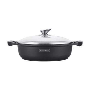Cratita marmorata cu capac 30 cm RL-BR30ML Royalty Line
