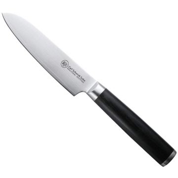 Cutit santoku otel Damask HRC 60 Konstanz, Carl Schmidt Sohn, 12 cm, maner negru,  071318