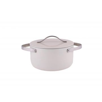 Oala Zilan ZLN0866 din 5 straturi de material, 20 cm diametru, otel inoxidabil, manere nituite