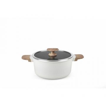 Semioala Aluminiu cu Capac 24x12CM, 4.7 L, WILD STONE, COOKING BY HEINNER