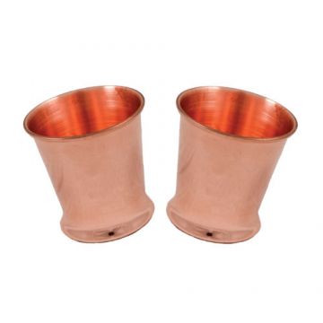 Set 2 Pahare Cupru Lucios 170ml, Conice