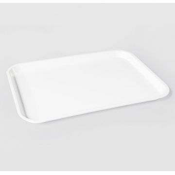 Tava autoservire mare, din plastic, Sterk, 51X37X3cm, alb