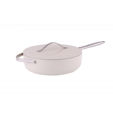 Tigaie inalta cu capac Zilan ZLN0880 din 5 straturi de material, maner inox, 28 cm