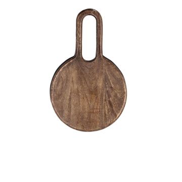 Tocator Eliot S, Bizzotto, 25 x 40 x 1.75 cm, lemn de mango, maro