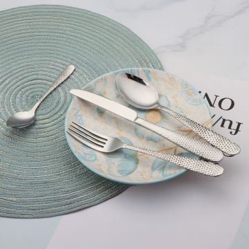 Set tacamuri 24 piese Pori, Ambition, inox, argintiu