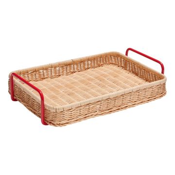 Tavă de servire din ratan 27x42 cm Splint – Hübsch