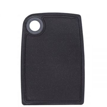 Tocator din plastic antiderapant M, negru cosmos, 30x20 cm