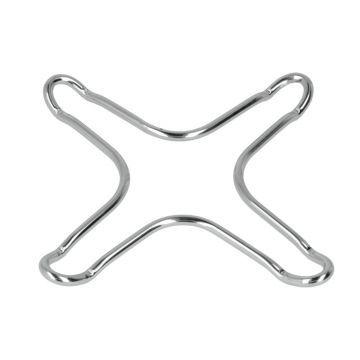 Accesoriu cromat pentru ochi aragaz, Metaltex, 10 x 10 cm, inox