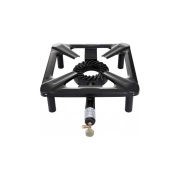Arzator din fonta pe gaz cu stativ ajustabil 30 x 30 cm ALL'GRILL 3030