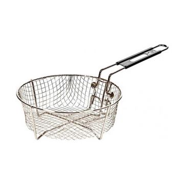 Cos rotund pentru prajire din otel inoxidabil cu diametru de 22 cm pentru ceaunele Lodge L-8FB2