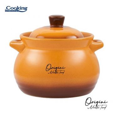 Oala ceramica cu capac Heinner HR-FJ-020, NICOLAI TAND, 12 x 11 cm, 2 L