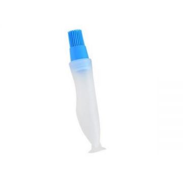 Recipient din Silicon cu Pensula pentru Ulei, Ou sau Unt Topit Albastru G Glixicom®