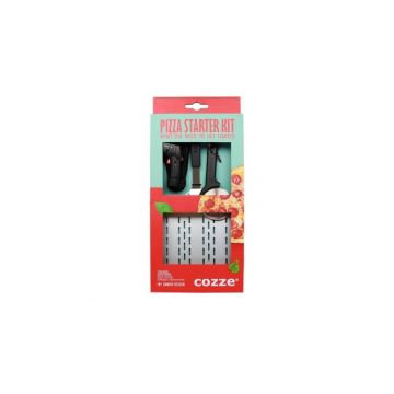 Set 3 piese, feliator, termometru si paleta pentru pizza Cozze 90380
