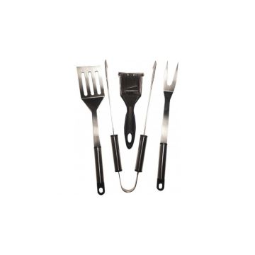 Set 4 ustensile pentru gratar cu husa textila Activa 19091