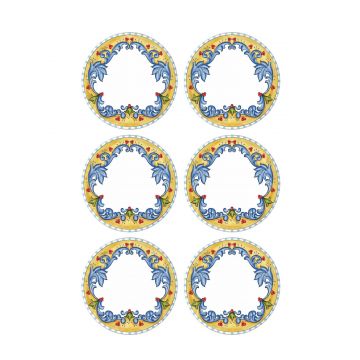 Set 6 Farfurii Decora Alb, 26 cm