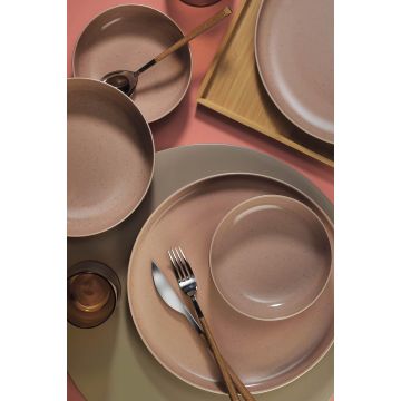 Set de cină, Multicolor, 27x2.5x27 cm