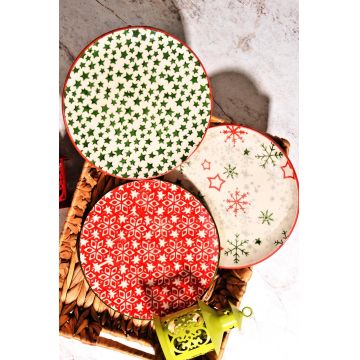 Set de Farfurii (6 Pieces), Multicolor, 2x20x20 cm