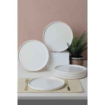 Set farfurii, Alb Mat, 27 cm