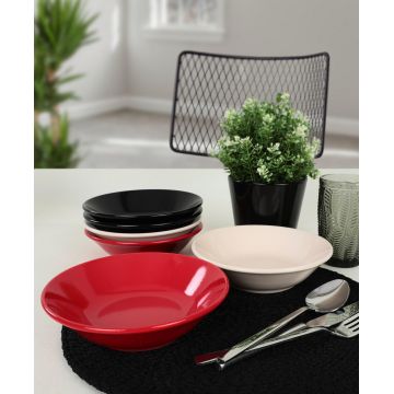Set farfurii, Multicolor, 18 cm