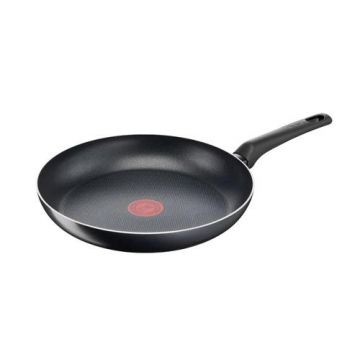 Tigaie Tefal Simple Cook B5560653, Thermo-Signal, invelis antiaderent din titan, 28 cm (Negru)