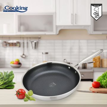 Tigaie, Titanium3, Cooking by Heinner, 24x4.5 cm, inox, argintiu