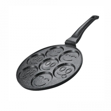 Herzberg Tigaie pentru Clatite 26 cm Acoperire cu Marmura Design Smiley Emoji Herzberg Tigaie pentru Clatite 26 cm Acoperire cu Marmura Design Smiley Emoji