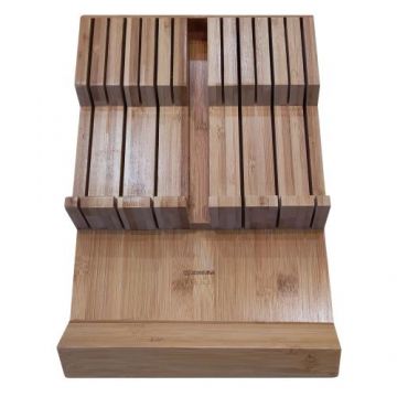 Suport depozitare cutite, bambus, 42,5 x 24,5 cm, Zokura Z1309