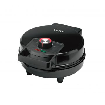 Aparat de facut vaffle / gofre Vivax WM-1200TB, 900W, 5 forme, Termostat, Indicator luminos, Invelis antiaderent, Protectie supraincalzire, Negru