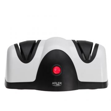 Ascutitor cutite Adler AD4518, 40 W, 2 stagii, USB Type-C (Alb/Negru)